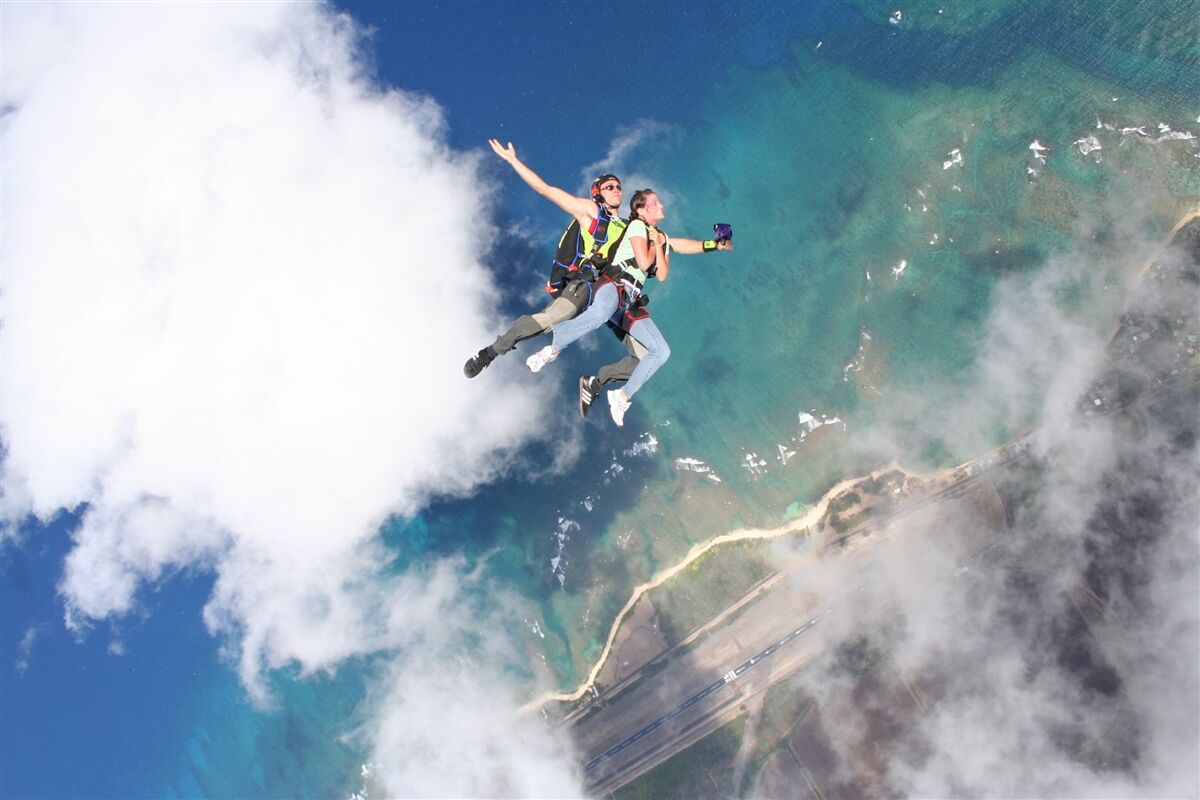 Tandem Skydive from up above